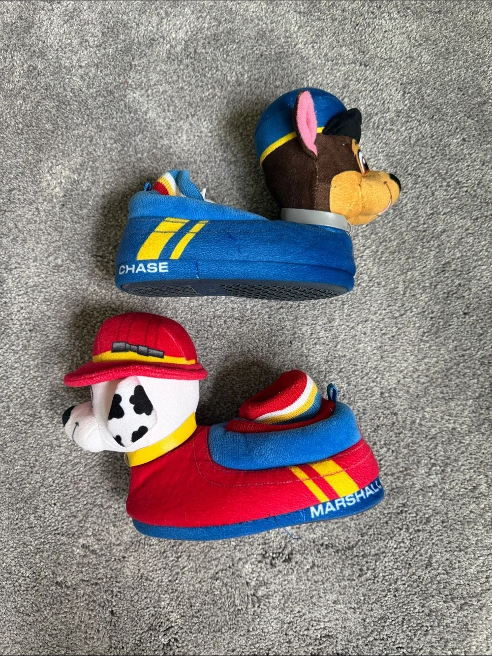 Paw Patrol Chase (Blue) & Marshall (Red) Slippers